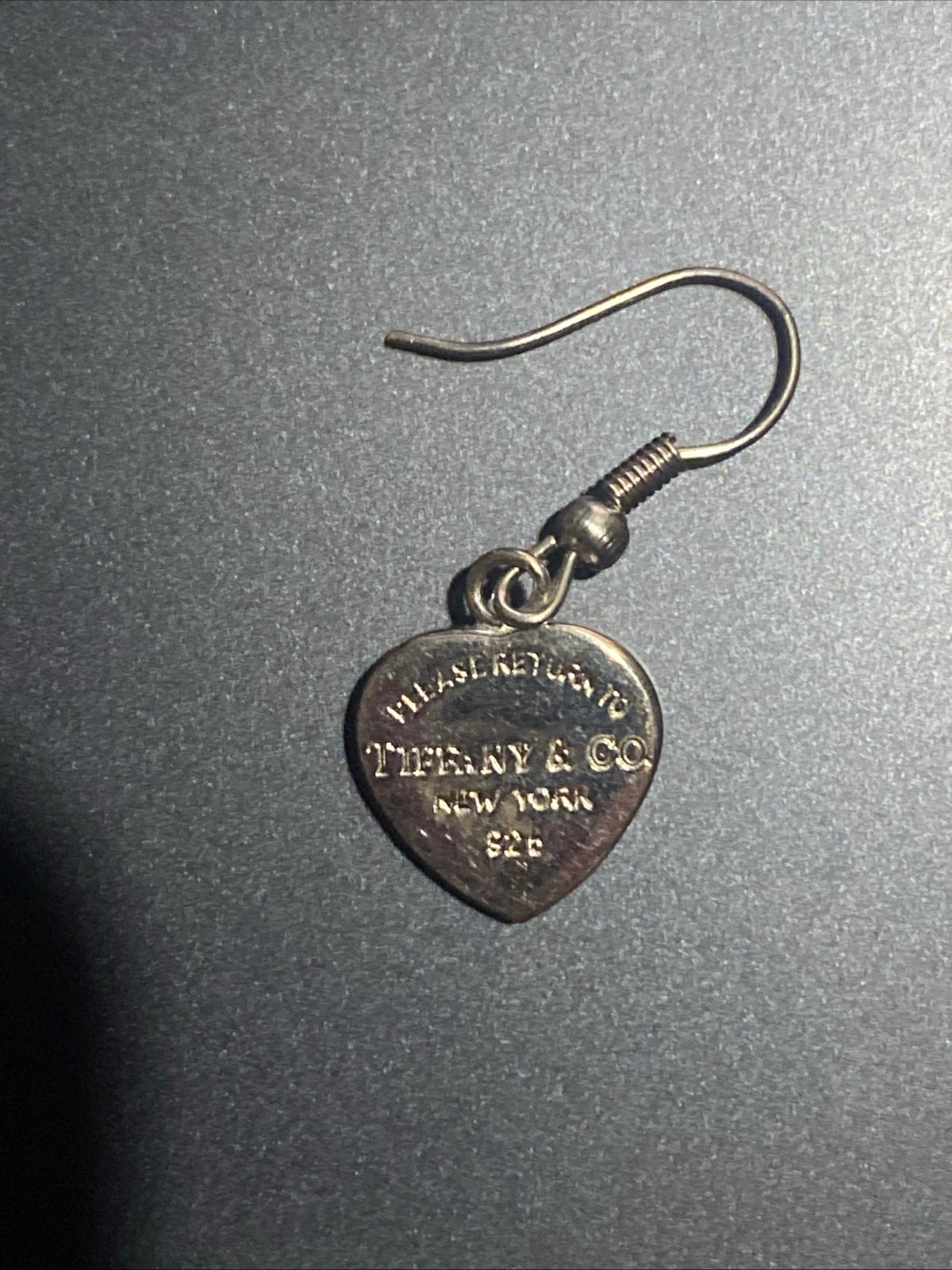 Tiffany Co 925 Please Return To Tiffany Heart Tag Pendant Charm