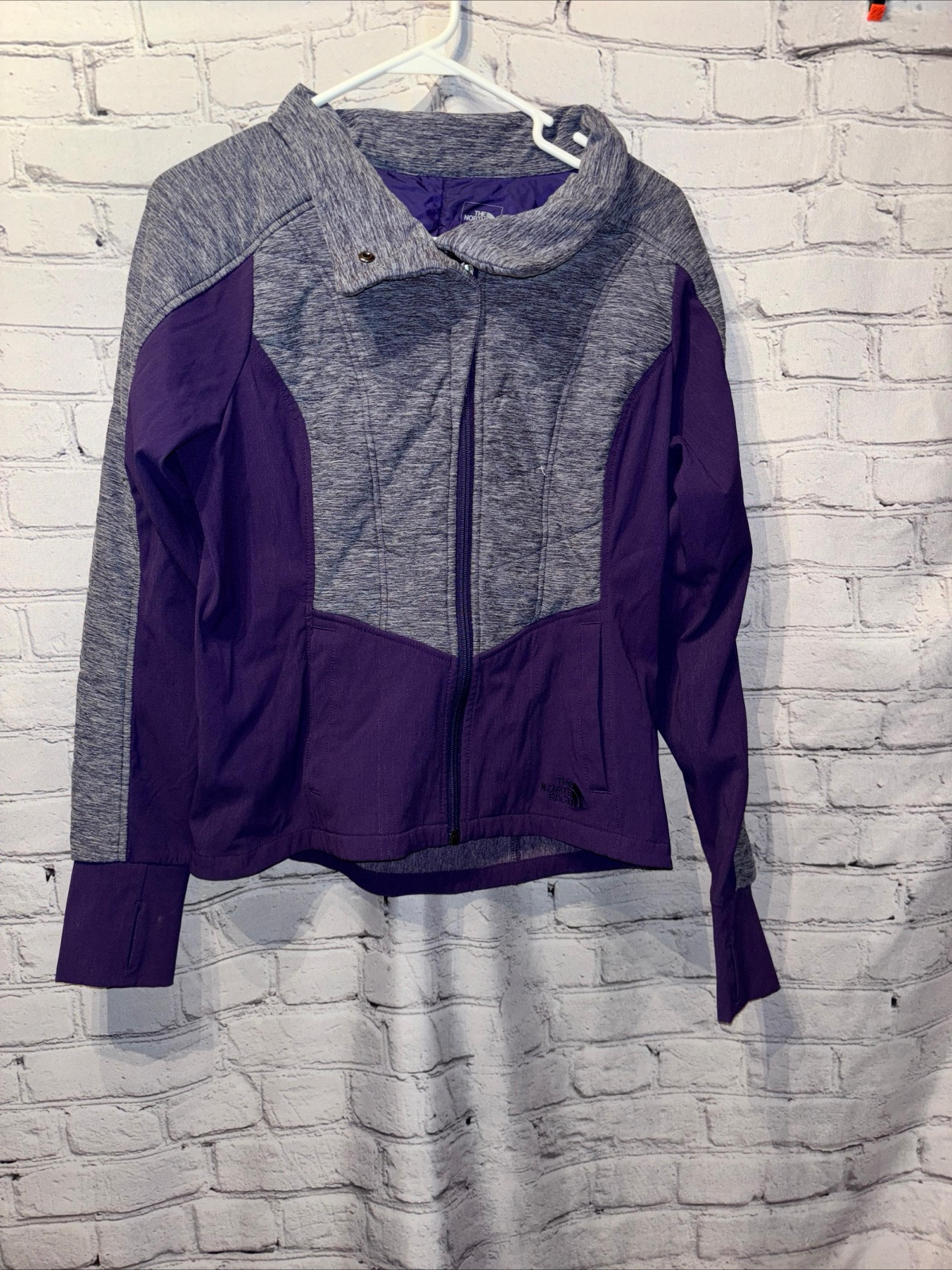 The North Face Pseudio Gray/Purple Athletic Jacket Women's size Medium