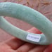 Certified Natural Burma Grade A JADE Jadeite Circle Flower Bangle Bracelet 58mm