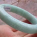 Certified Natural Burma Grade A JADE Jadeite Circle Flower Bangle Bracelet 58mm