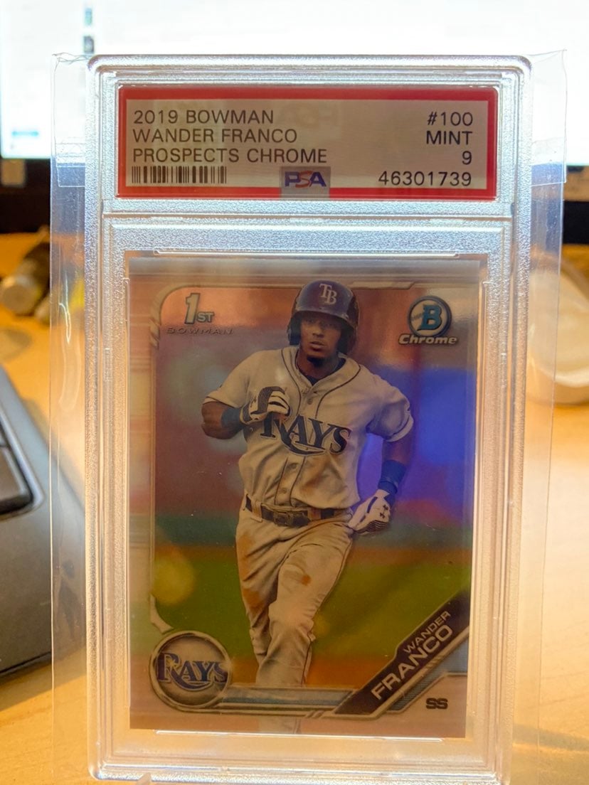 PSA 9 2019 Bowman Chrome Wander Franco