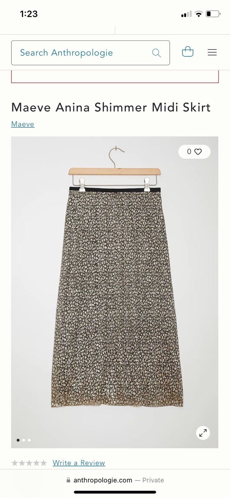 Anthropologie Maeve Anina Gold Metallic size 2
