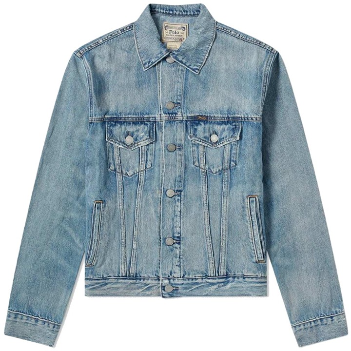 Polo Ralph Lauren Mens Big & Tall XLT Barstow Denim Trucker Western Jacket