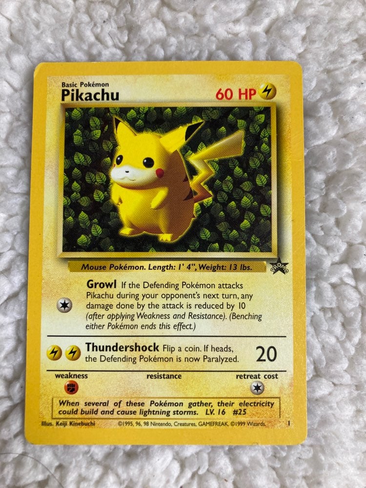 1999 Ivy Pikachu Black Star Promo #1