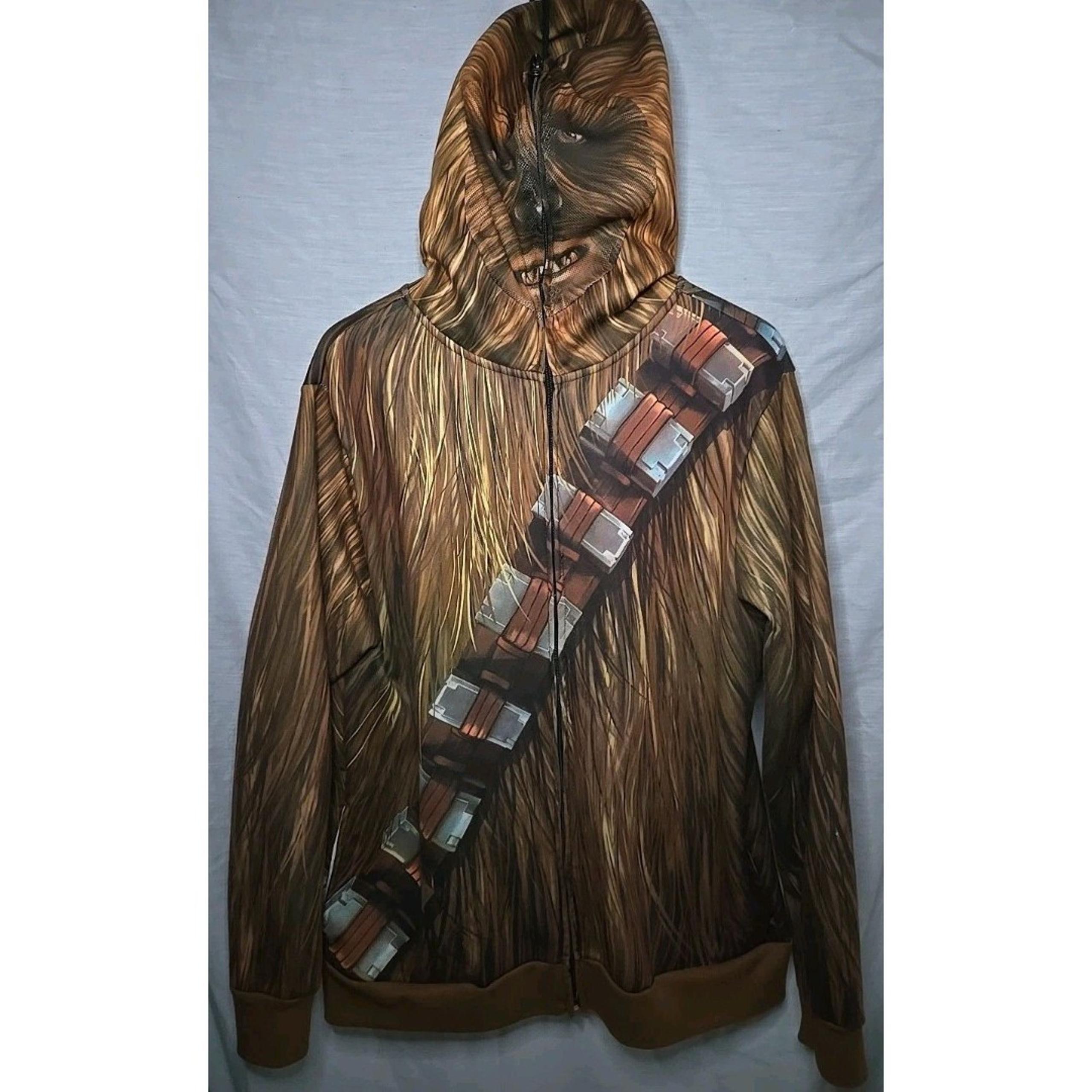 Star Wars Chewbacca full zip Sweatshirt w/ Mesh Face XL