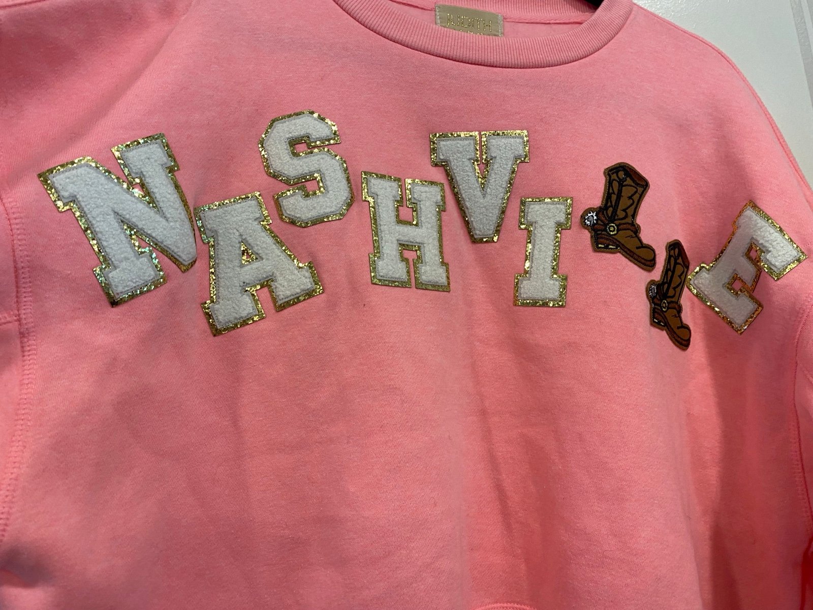 Judith March cropped Nashville sweatshirt
