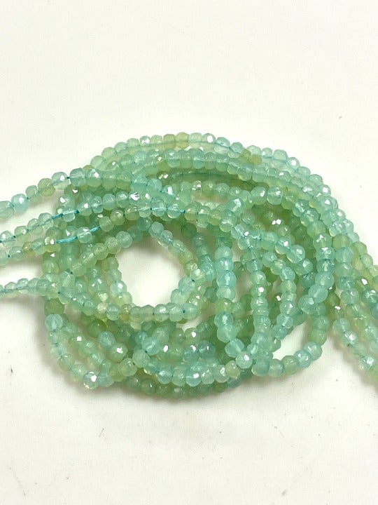 4 Long Strands Lot Of 4mm Natural Chalcedony Gemstone Smooth Beads 15