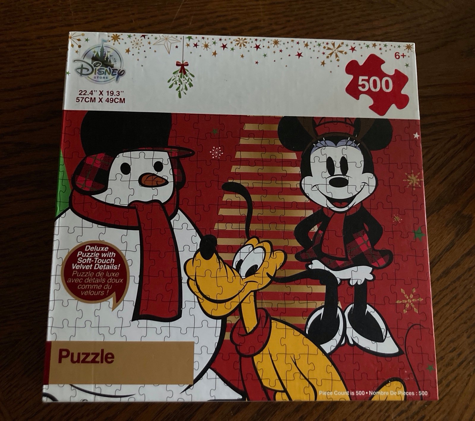 New in box deluxe DISNEY Puzzle 500 PCS MINNIE MOUSE MICKEY PLUTO CHIP N DALE