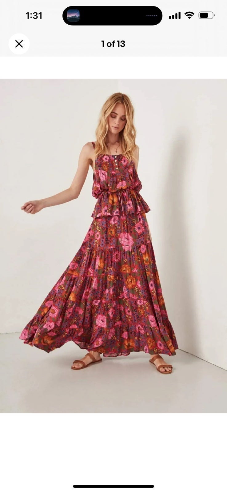 Spell Desert Daisy Maxi Skirt