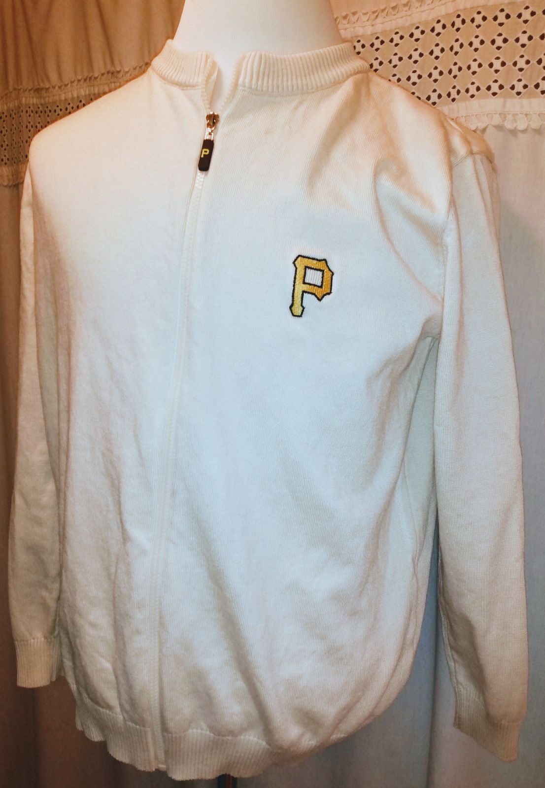 PNC Knotted Full Zip Sweater Size M Men'