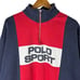 Vintage 90s Polo Sport Ralph Lauren Mens XL 1/4 Zip Pullover Sweater Colorblock