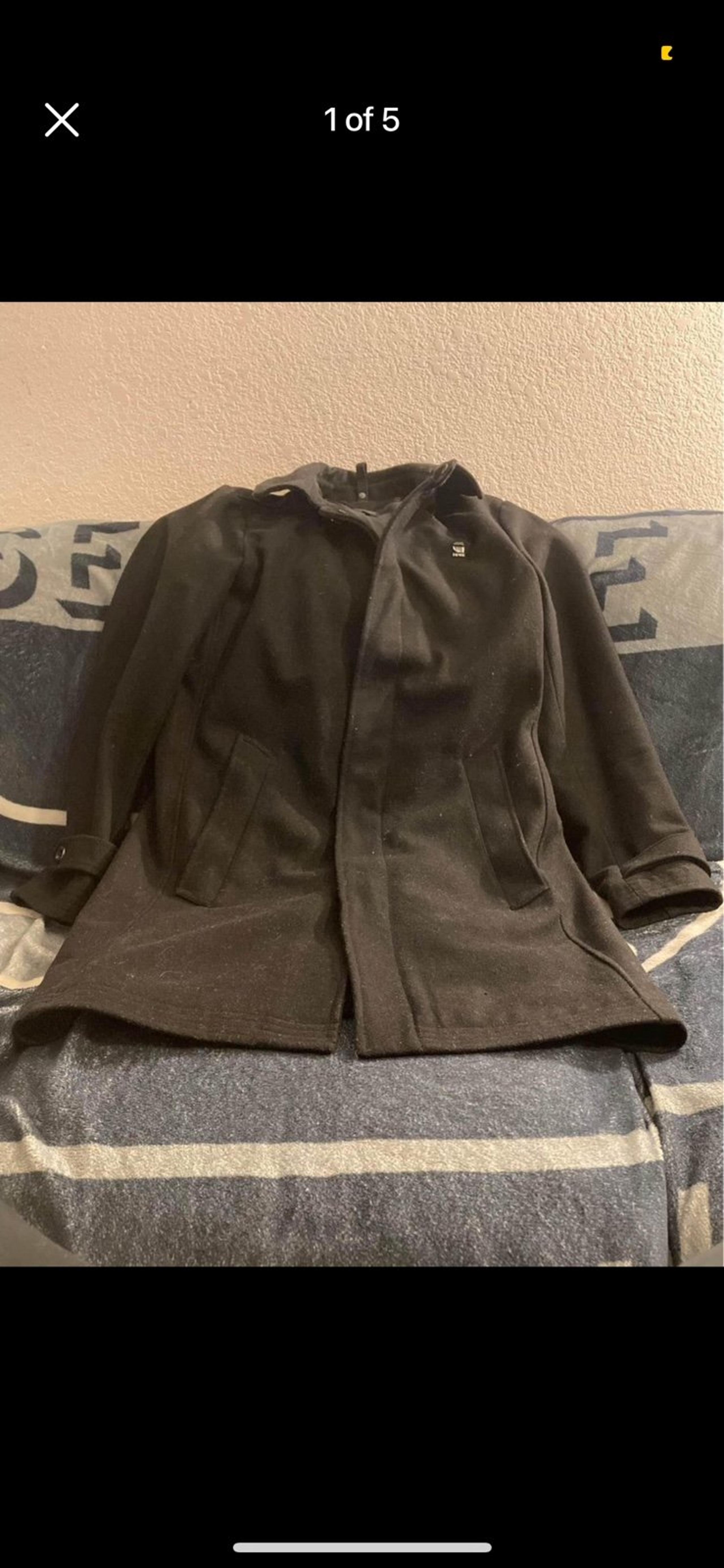 G-star raw men’s black peacoat jacket