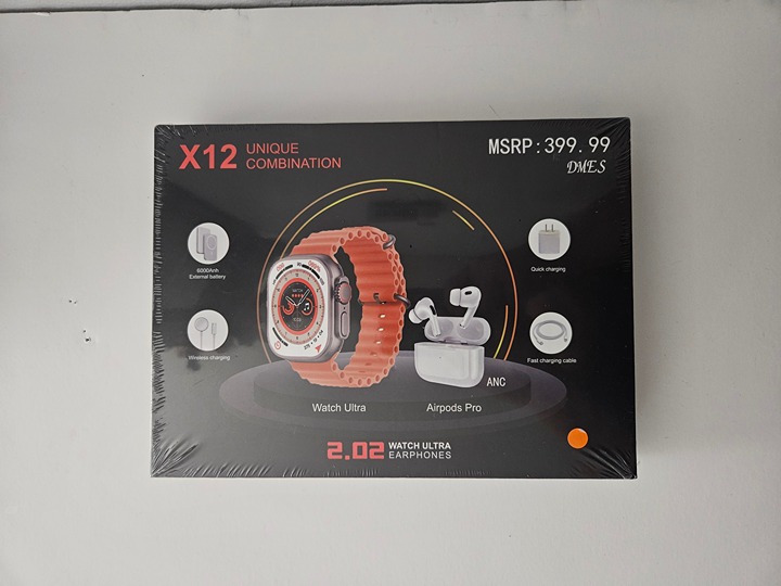 X12 Unique Combination Series 8 2.02 Smartwatch and Ultra Earphones