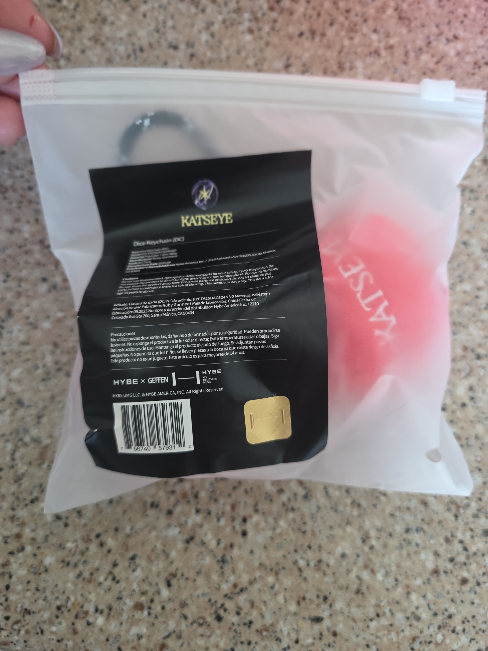 Katseye dice keychain washington DC