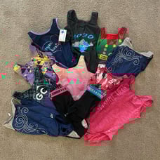 gymnastics leotards + spandex bundle
