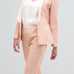 ASOS DESIGN Pink (peachy) tailored lace suit- Size 6/8