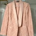ASOS DESIGN Pink (peachy) tailored lace suit- Size 6/8