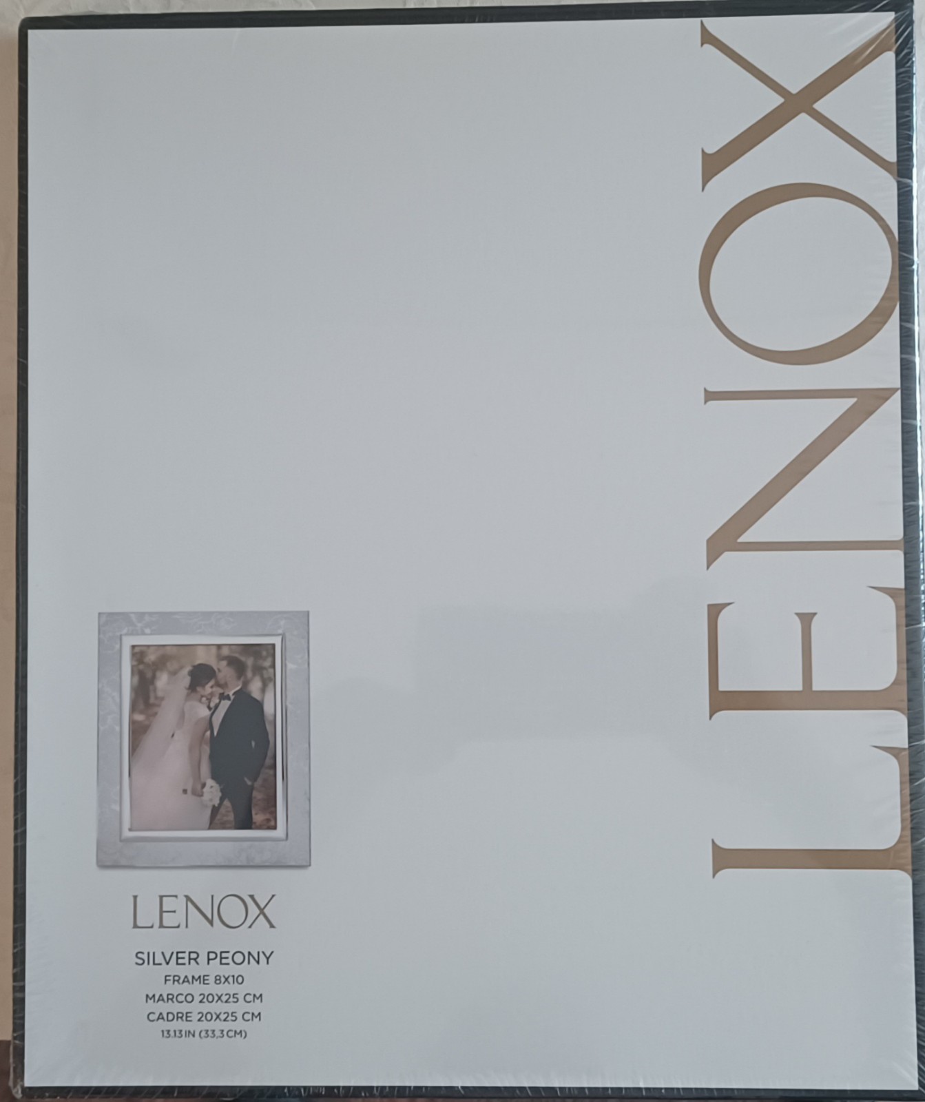Lenox Silver Peony Picture Frame 8 x10