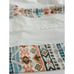 VERSONA Boho Geo Print White Halter Top SIZE XS