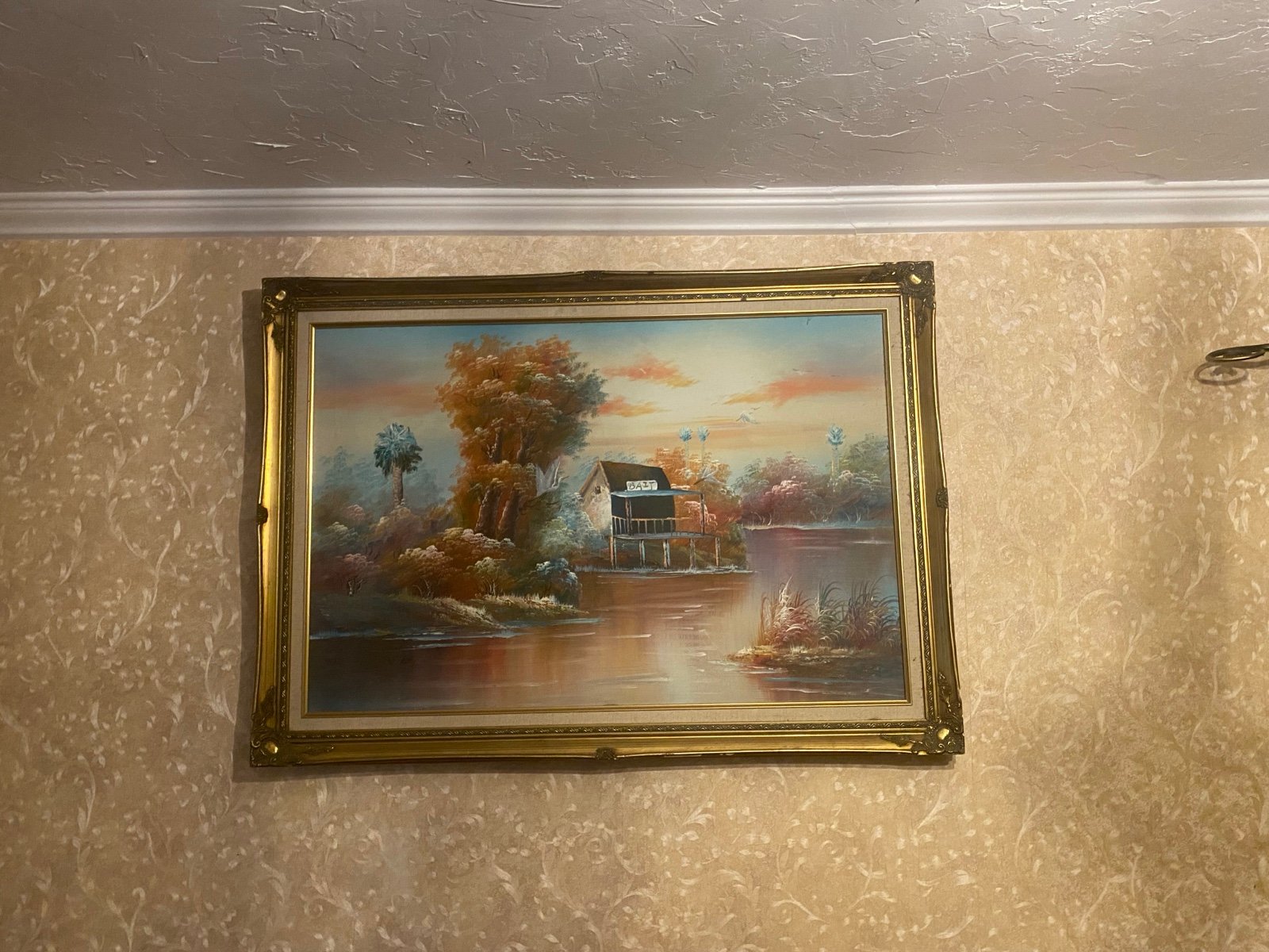 Painting done by Florida artist Bait Shop by Florida Artist W. Riley