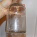 Vintage Atlantic Glass Oil Bottle w/ Moore & Kling Metal Spout