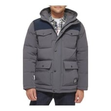 Levi's men’s Arctic Cloth Heavyweight Parka Jacket grey/navy size XL NWOT