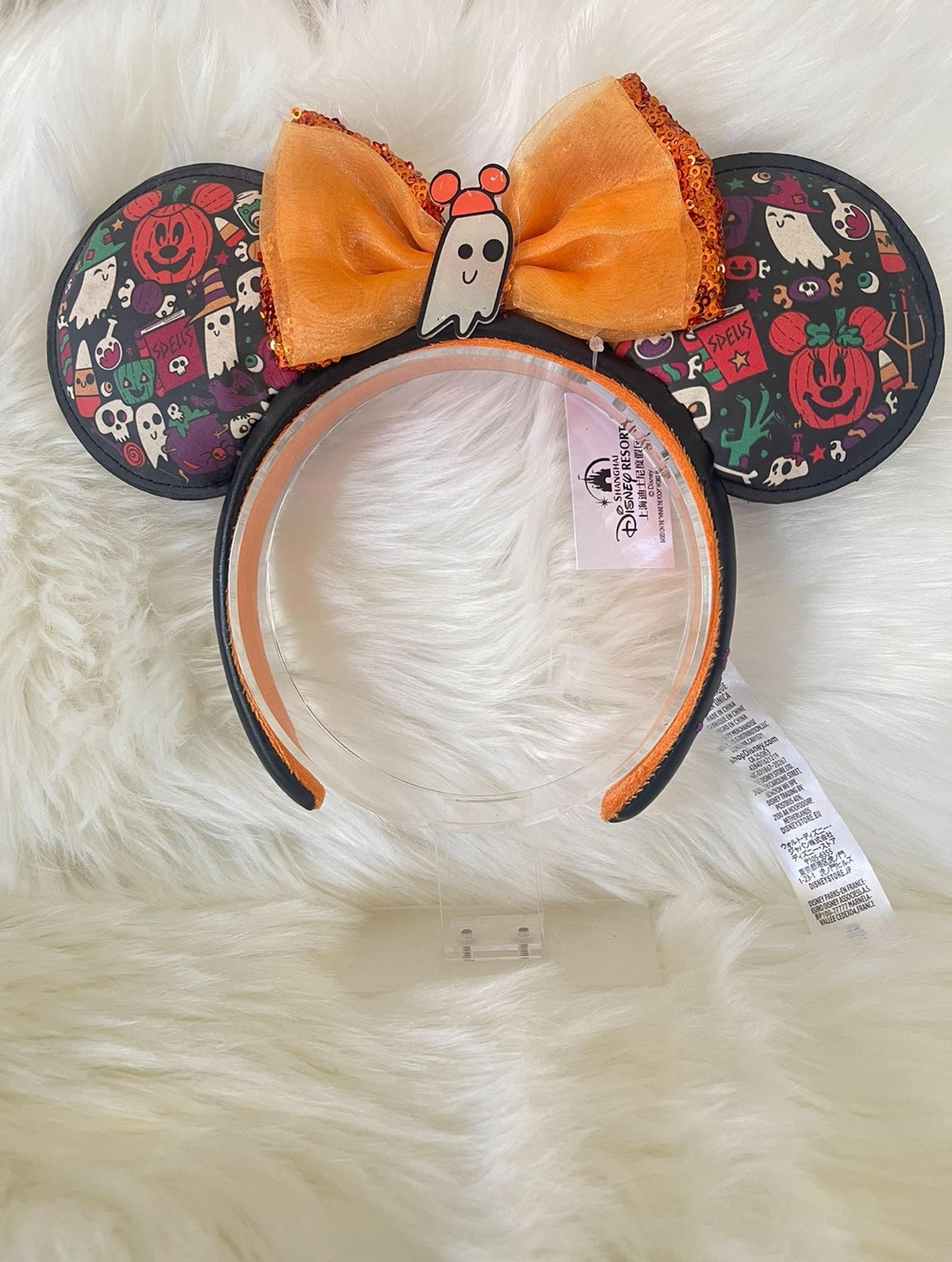 2021 Disney Parks Mickey Halloween Glow In The Dark Minnie Ears Headband