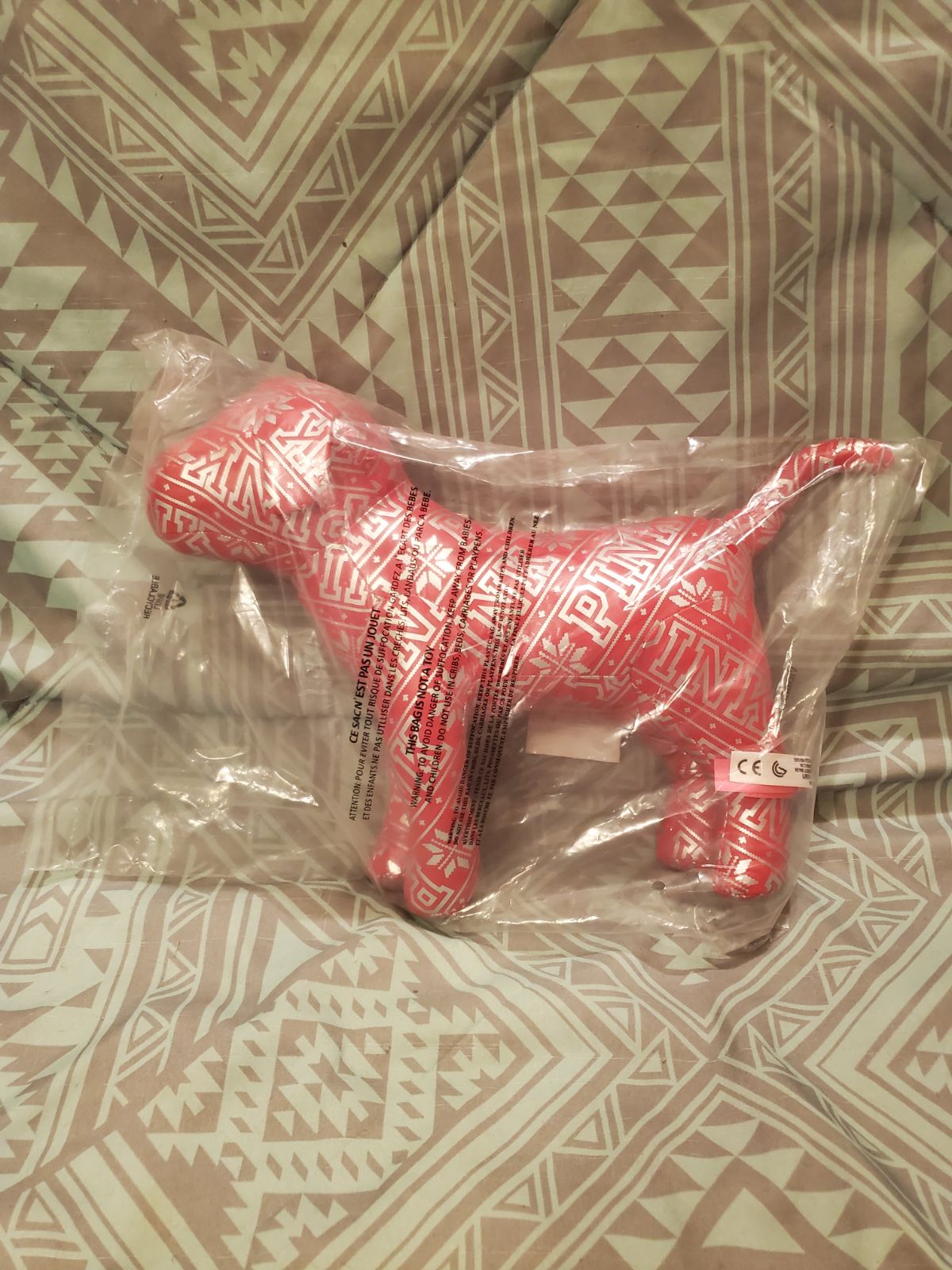 2017 Red Snowflake Holiday Dog