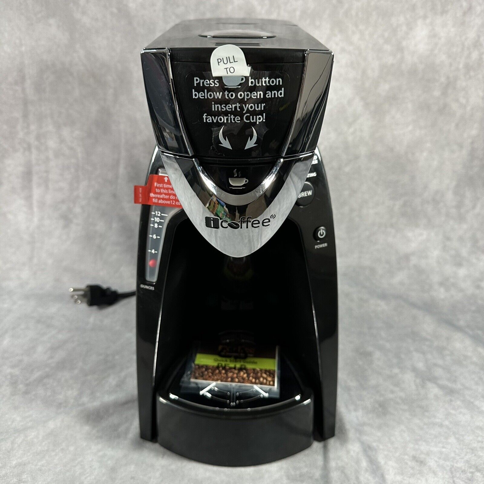 iCoffee RSS100-EXP SpinBrew Silver and Black Single Serve Coffee Brewer *New*