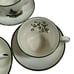 Cuthbertson Original Christmas Green Band Tea Cup Saucer Set Of 4 England