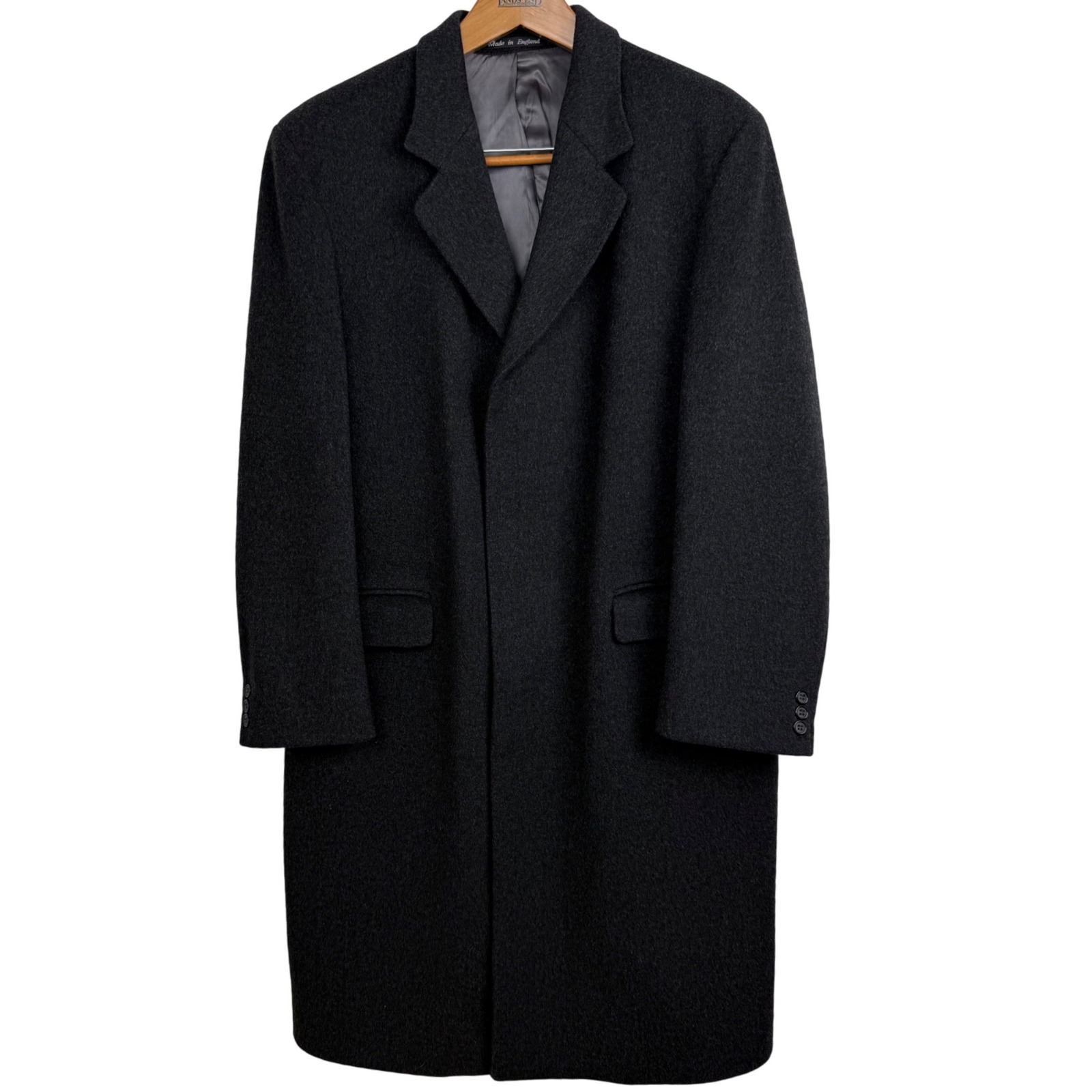 Vintage Kindler Moorbrook Wool Overcoat Men 100% Pure Wool Made in England Coat