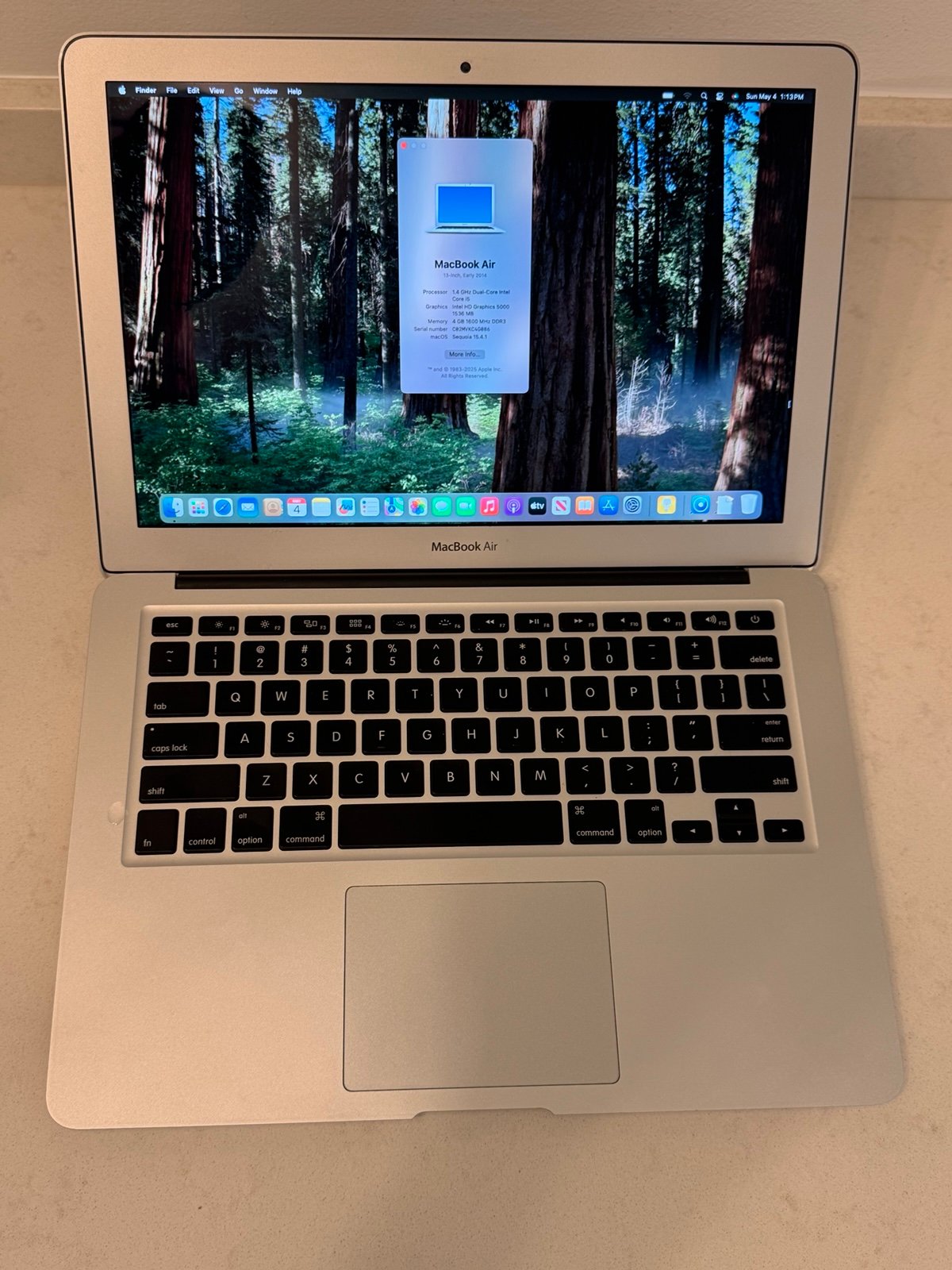MacBook Pro (old model but updated to Sequoia OS)