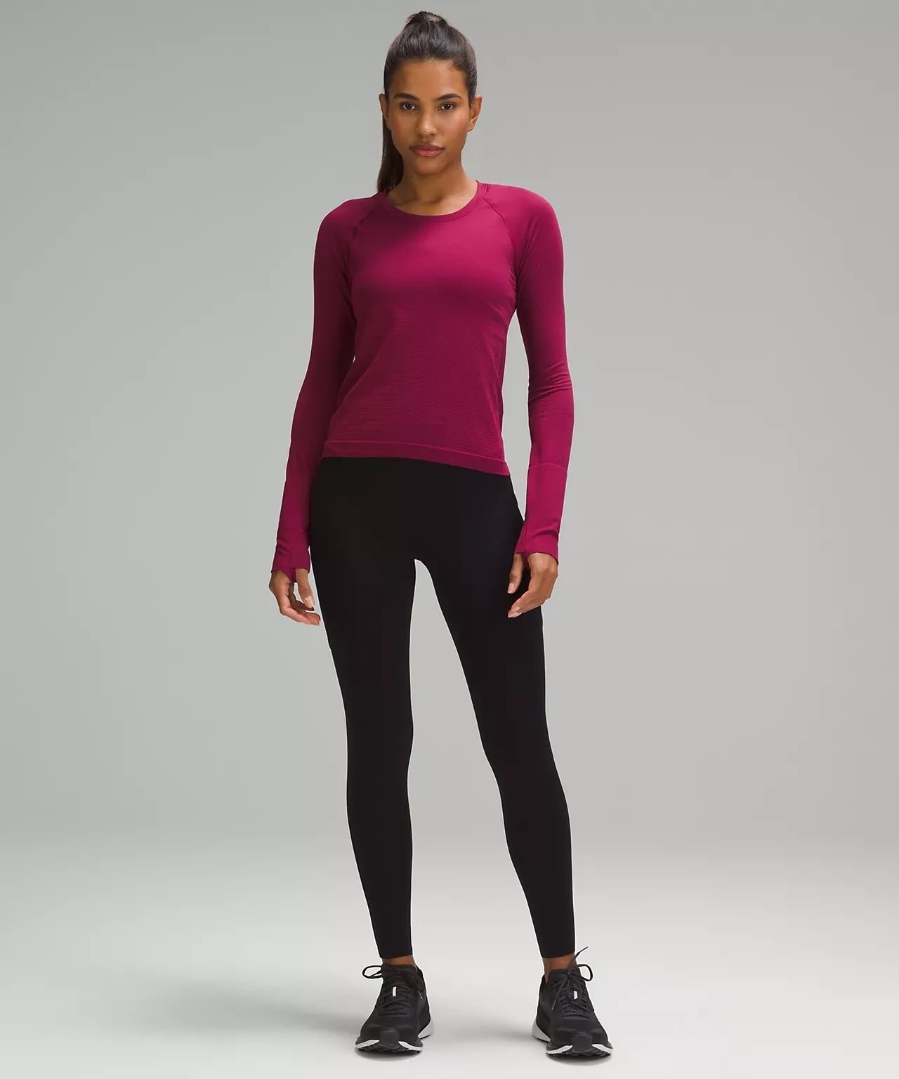Lululemon Swiftly Tech Long Sleeve Shirt 2.0 Race Length size 4 Deep Luxe DELX
