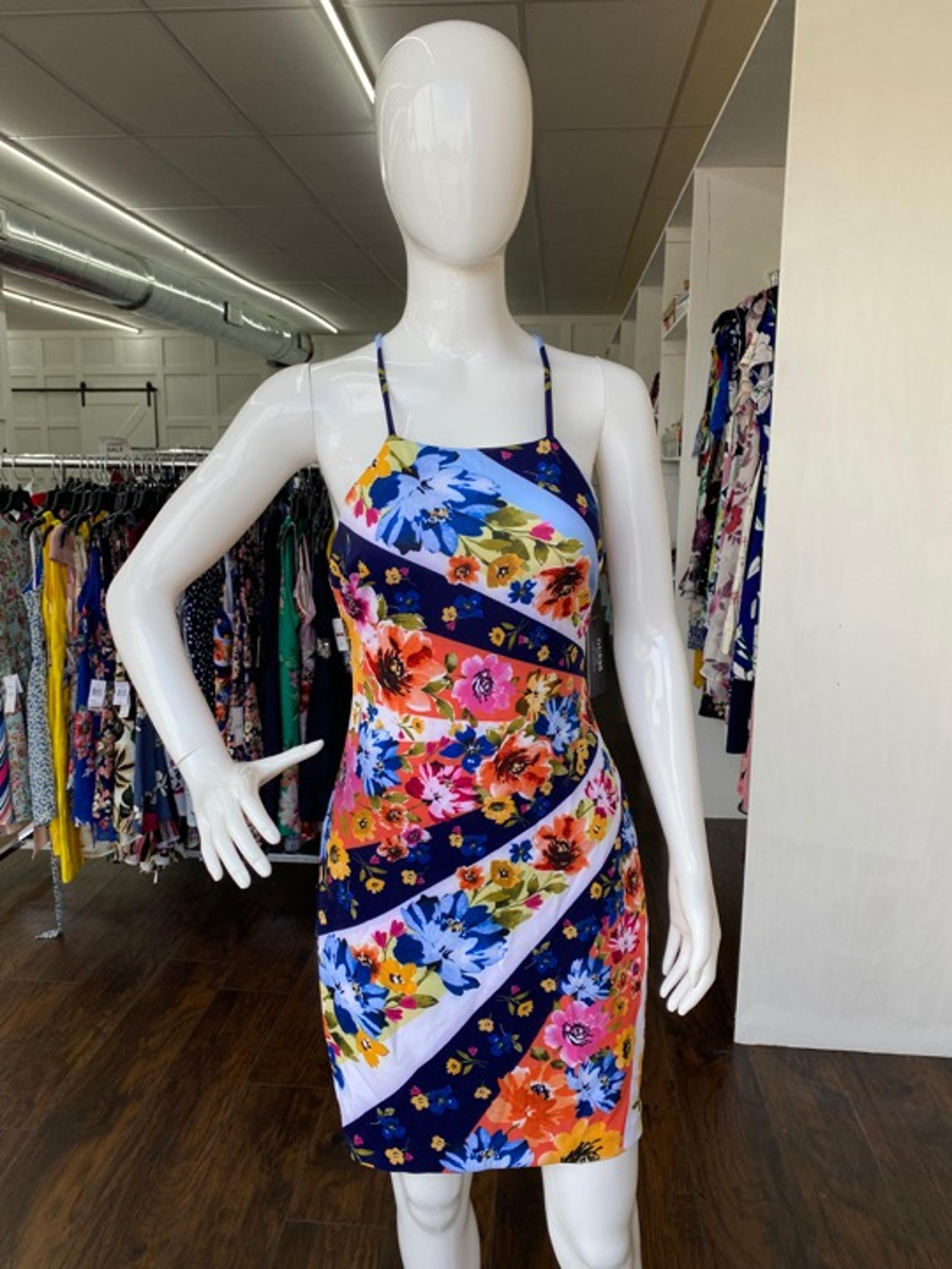 Guess Women's Floral-Print Bodycon Dress - Multi - Size: 6 and 14