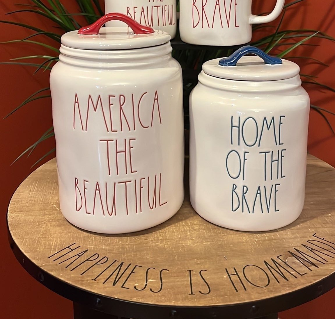 Rae Dunn Patriotic Canister Set