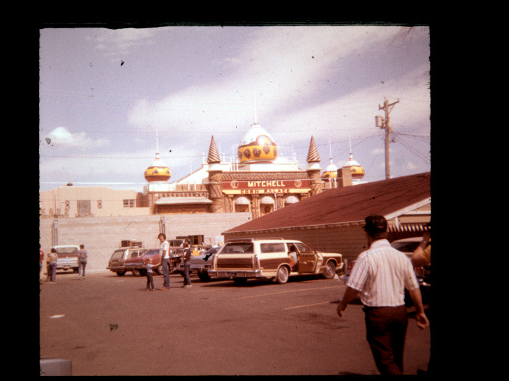 Vtg Slide Mitchell SD Corn Palace Parking Lot 1981 Cars