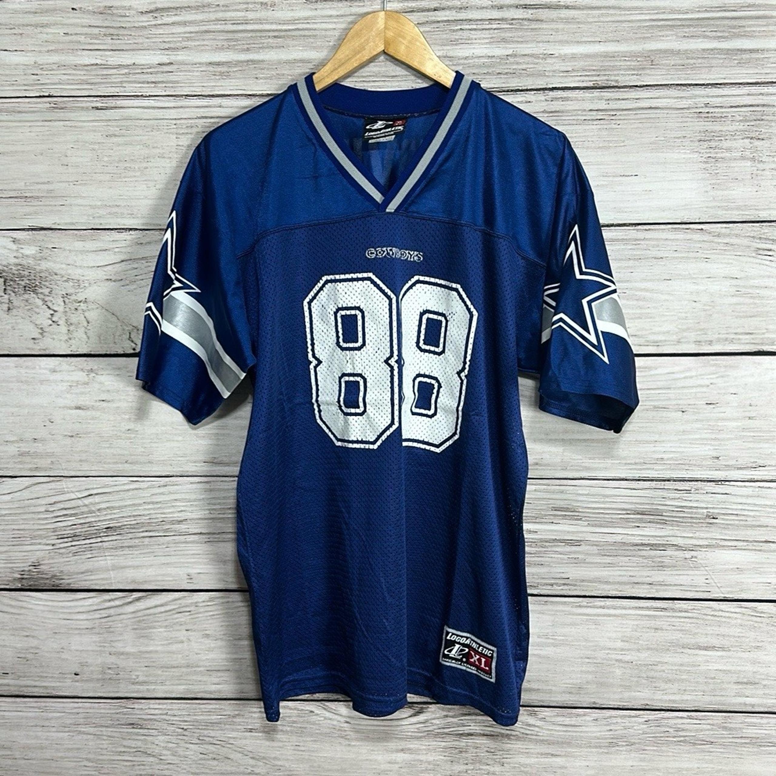 Vintage NFL Dallas Cowboys Michael Irvin #88 Blue Jersey XL - Logo Athletic