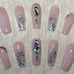 Gold Heart Charm Press On Nails