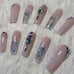 Gold Heart Charm Press On Nails