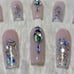 Gold Heart Charm Press On Nails
