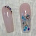 Gold Heart Charm Press On Nails