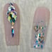 Gold Heart Charm Press On Nails