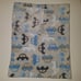 Baby Starters Blue Gray White Fleece Baby Blanket Vehicle Car 30x40 Lovey 2015