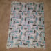 Baby Starters Blue Gray White Fleece Baby Blanket Vehicle Car 30x40 Lovey 2015
