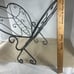 Vintage Magazine Rack Gray Butterfly Metal Boho Cottagecore Grannycore Fold Flat