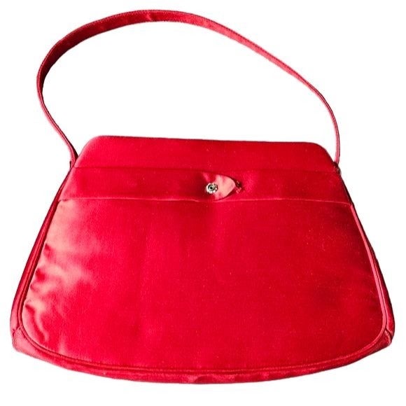 Vintage Morris Moskowitz red handbag with coinpurse