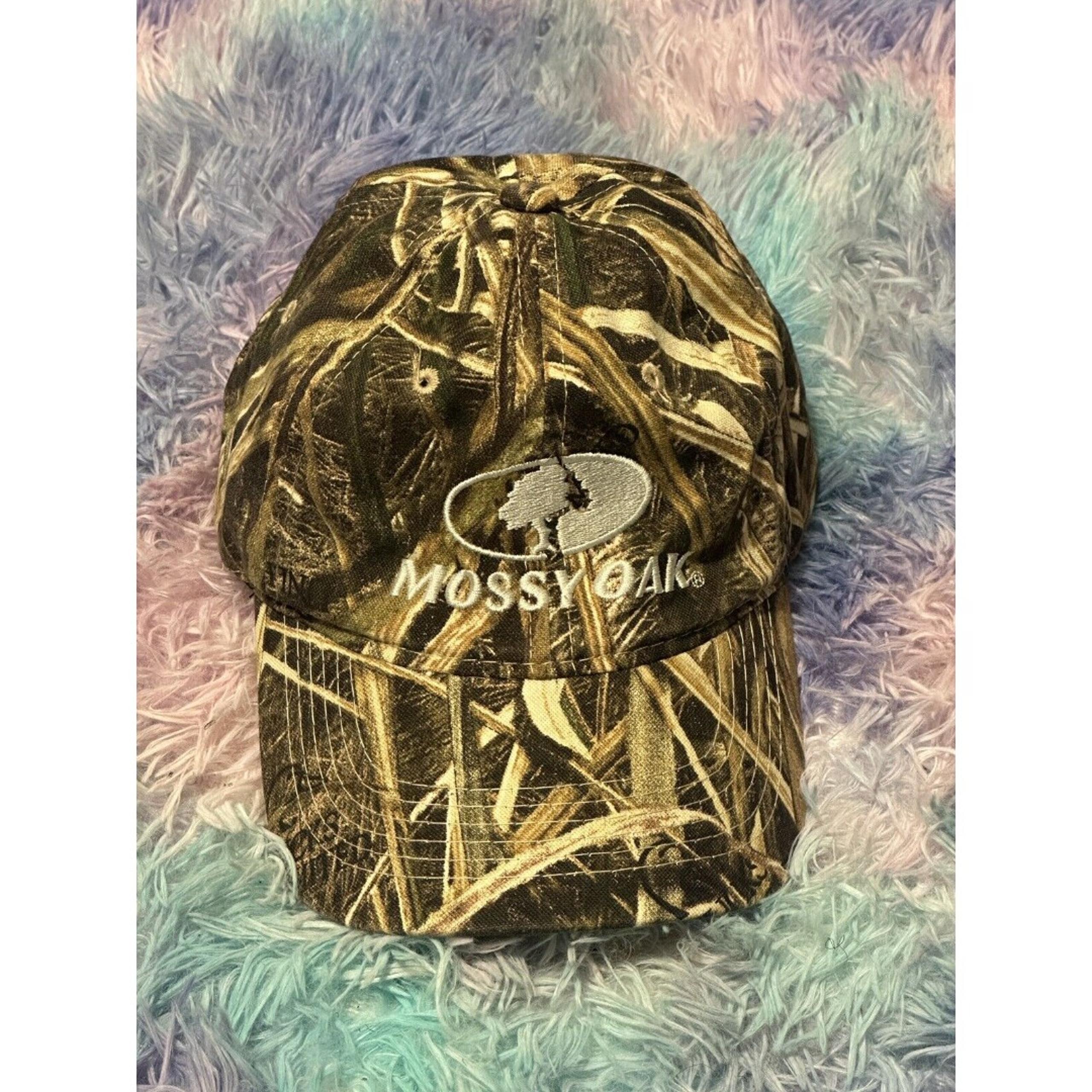 MOSSY OAK Green Camouflage Hat Cap Adjustable Snap Back Brown