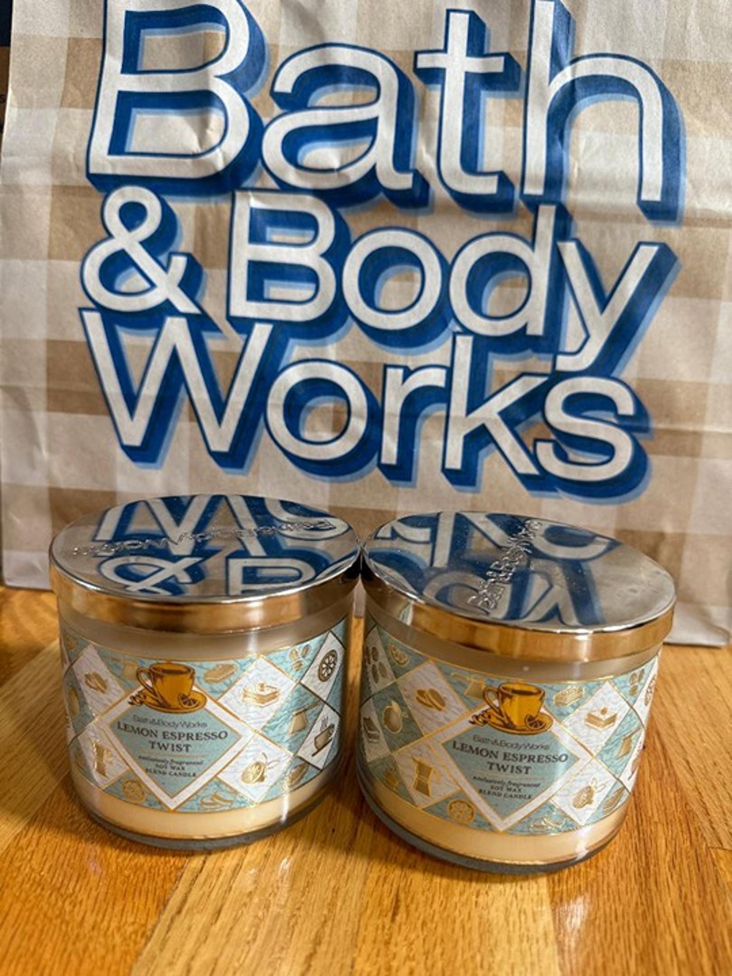 Bath and Body Works Lemon Expresso Twist 3-wick Bundle