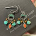 Silpada W1523 Turquoise Multi Gemstone Drop Earrings