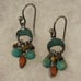 Silpada W1523 Turquoise Multi Gemstone Drop Earrings